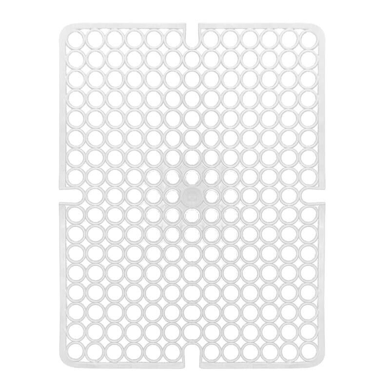 TAPPETO LAVELLO SALVA PIATTI IN GOMMA SET 3 PZ ANTISCIVOLO BIANCO