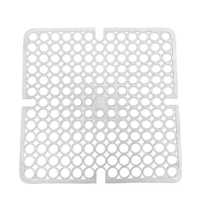 TAPPETO LAVELLO SALVA PIATTI IN GOMMA SET 3 PZ ANTISCIVOLO BIANCO
