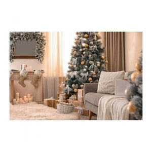 SET SCATOLA BABBO NATALE CON SACCO CON 14 PALLE NATALIZIE DIAMETRO 7,5 CM