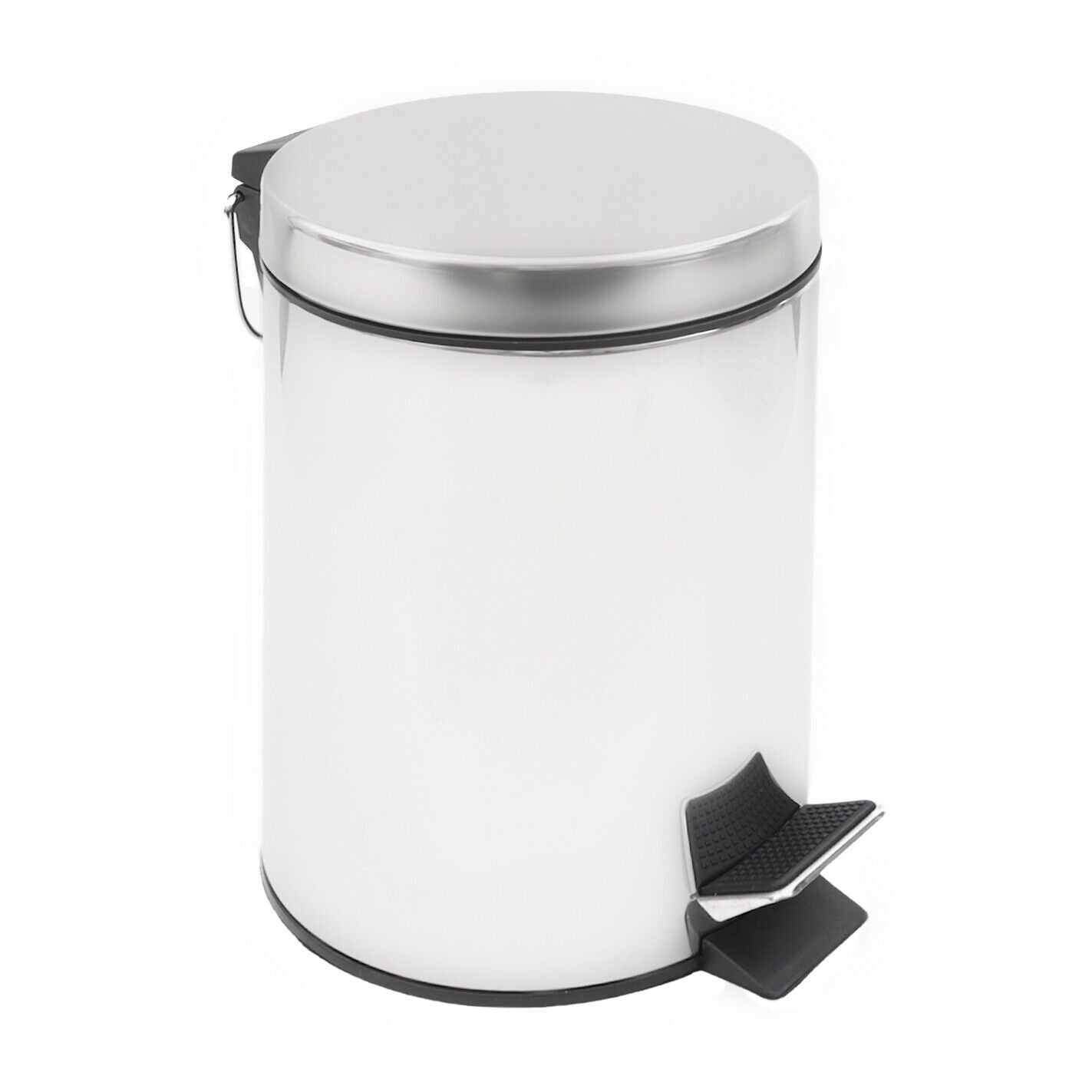 MAURY'S PATTUMIERA INOX TONDA A PEDALE CON TECNOLOGIA SOFT CLOSE 12 LITRI