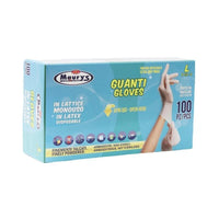 MAURY'S GUANTI IN LATTICE IN CONFEZIONE DA 100 PEZZI TAGLIA L