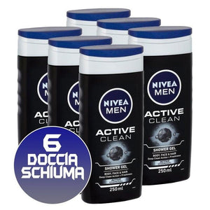 6 NIVEA MEN ACTIVE CLEAN 250ML