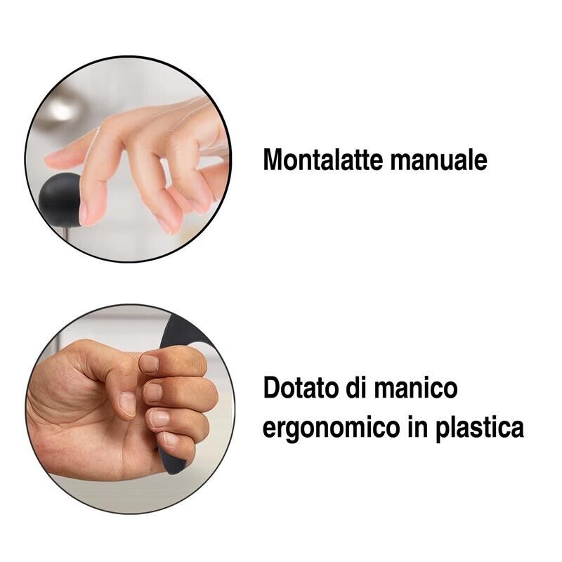 MAURY'S MILKY CAPPUCCINATORE MANUALE IN ACCIAIO INOX CON CAPIENZA DI 800 ML