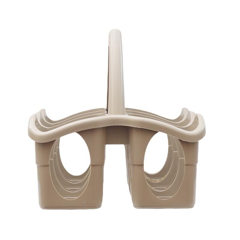 SET PORTA BOTTIGLIE IN PLASTICA + 6 BOTTIGLIE IN VETRO DA 1 LT