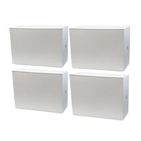 SET 4 SCARPIERE IN PROPILENE 51 X 17 X H39 CM COMPONIBILI IMPILABILI BIANCHE