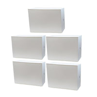 SET 5 SCARPIERE IN PROPILENE 51 X 17 X H39 CM COMPONIBILI IMPILABILI BIANCHE