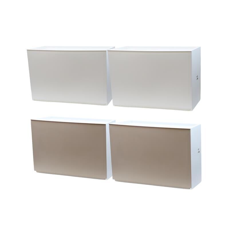 SET 2 SCARPIERE BIANCHE + 2 SCARPIERE TORTORA 51 X 17 X H39 CM