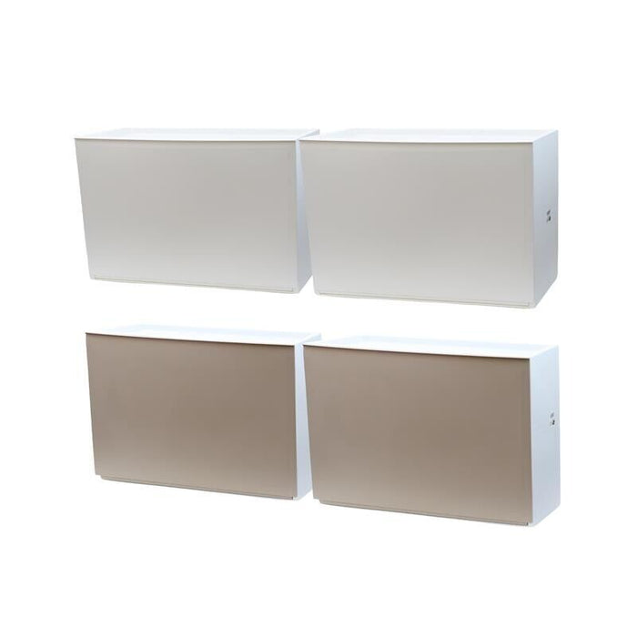 SET 2 SCARPIERE BIANCHE + 2 SCARPIERE TORTORA 51 X 17 X H39 CM