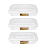 SET 3 CONTENITORI ERMETICI FRIGOBELLA RETTANGOLARI 1.15 LITRI