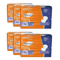 SET 6 SERENITY PANNOLONI SAGOMATI MAXI NOTTE 15 PEZZI
