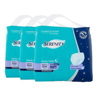 SET 3 SERENITY PANTS NOTTE MUTANDINE ASSORBENTI TRASPIRANTI TAGLIA L 12 PEZZI