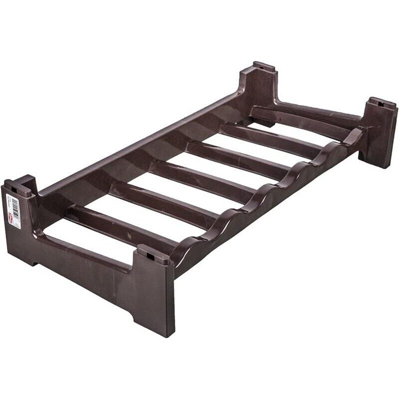 CANTINETTA PORTABOTTIGLIE IN PLASTICA MODULARE 36 BOTTIGLIE MARRONE