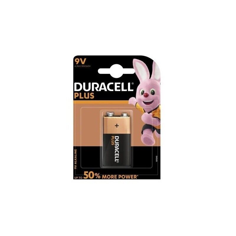 DURACELL SIMPLY BATTERIA PLUS DA 9 VOLT 4 PEZZI