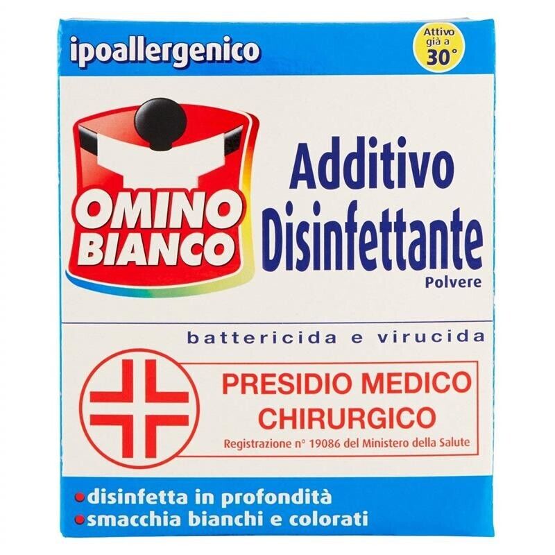 OMINO BIANCO ADDITIVO DISINFETTANTE 9 X 450 GR