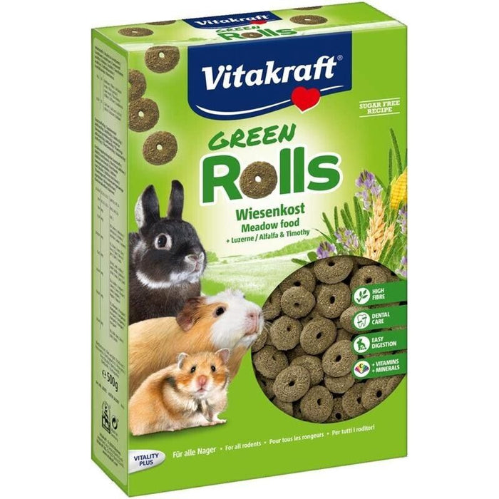 VITAKRAFT BISCOTTI SNACKS ROOLS PER RODITORI IN CONFEZIONE DA 500 GR