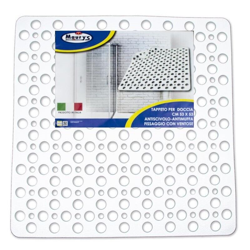 MAURY'S TAPPETO DOCCIA 53X53CM BIANCO