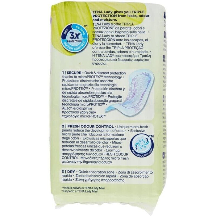 TENA LADY DISCREET MINI LIGHT IN CONFEZIONE DA 20 PEZZI