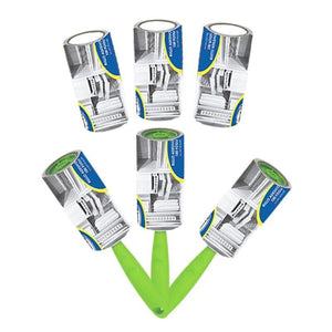 MAURY'S 3 SPAZZOLE LEVAPELUCCHI + 3 ROLLER DA 100 FOGLI (TOTALE 6 ROLLER ADESIVI)