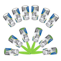 MAURY'S 6 SPAZZOLE LEVAPELUCCHI + 12 ROLLER DA 100 FOGLI