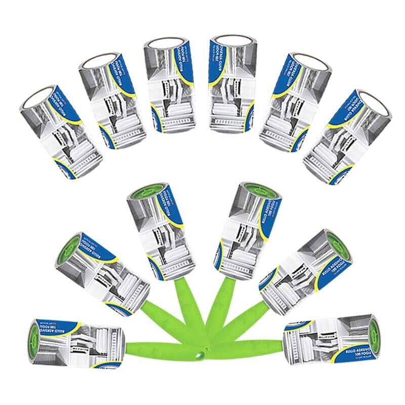 MAURY'S 6 SPAZZOLE LEVAPELUCCHI + 12 ROLLER DA 100 FOGLI