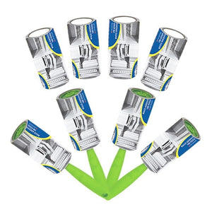 MAURY'S 4 SPAZZOLE LEVAPELUCCHI + 8 ROLLER DA 100 FOGLI