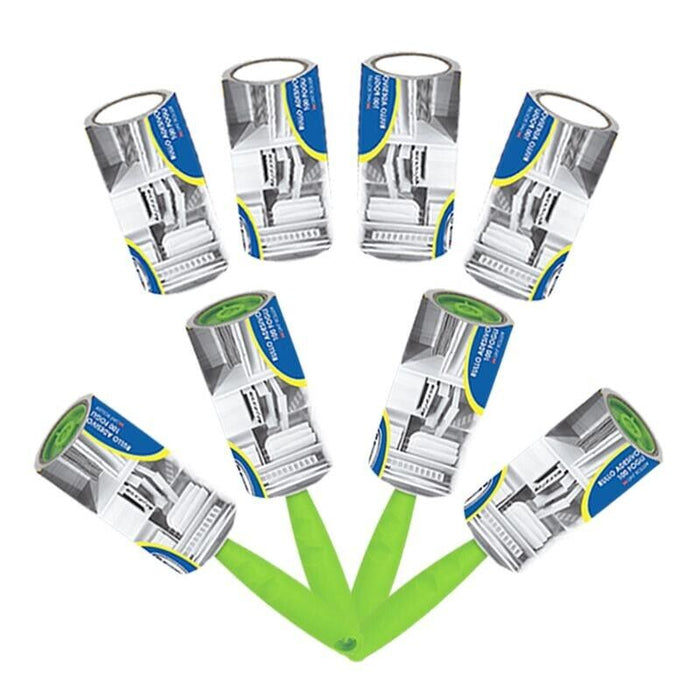 MAURY'S 4 SPAZZOLE LEVAPELUCCHI + 8 ROLLER DA 100 FOGLI