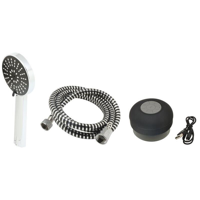 BRIXO KIT DOCCIA MUSIC CON CASSA BLUETOOTH SHOWER CROMO