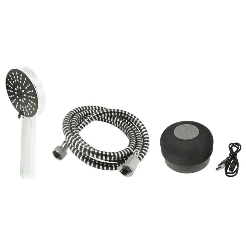 BRIXO KIT DOCCIA MUSIC CON CASSA BLUETOOTH SHOWER CROMO