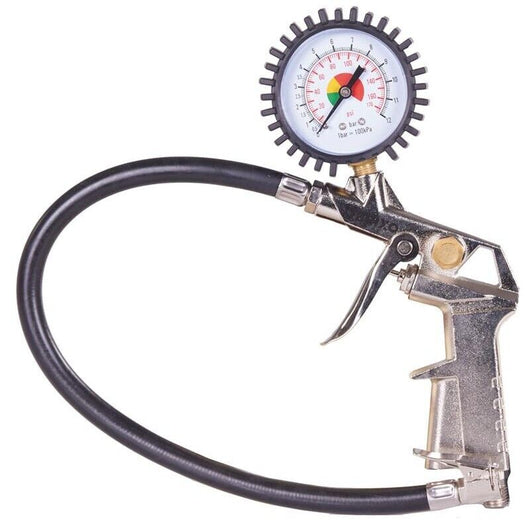 BRIXO PISTOLA GONFIAGGIO ARIA COMPRESSA CON MANOMETRO TUBO 500 MM