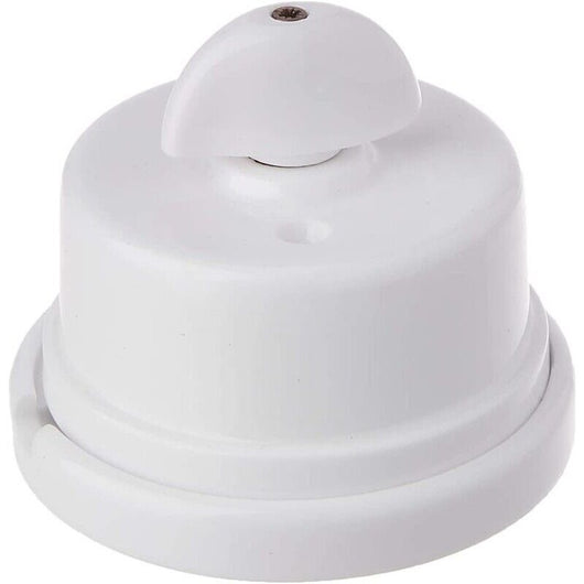 INTERRUTTORE ROTATIVO PER IMPIANTI A VISTA BIANCO