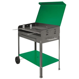 BARBECUE A CARBONE CON PIANO DI APPOGGIO 80 X 50 X H 95 CM