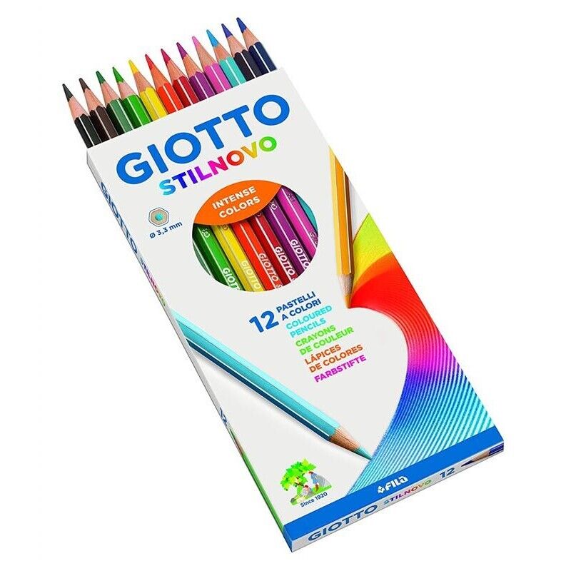 GIOTTO STILNOVO PASTELLI A COLORI 3,3 MM 12 PZ