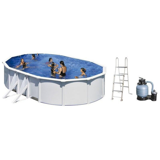 PISCINA OVALE GRE FIDJI CON FILTRO A SABBIA 500 X 300 X H120 CM