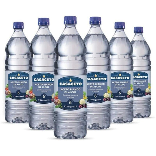 SET 6 CASACETO ACETO BIANCO DI ALCOL IN CONFEZIONE DA 1 LITRO ( 6 X 1 LITRO)