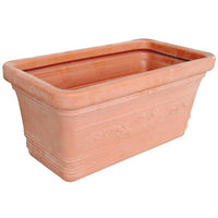 PRESTIGE VASO CASSETTA IN RESINA 80 X 34 CM FINITURA IMPRUNETA