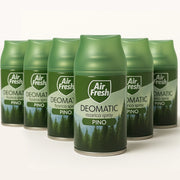AIR FRESH Deomatic Set 6 x 250 ml Ricarica Spray Profumatore per Ambiente Pino