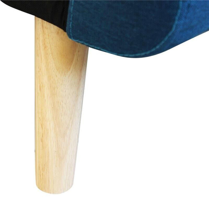 DIVANO LETTO ARTHUR CON CHAISE LONGUE BLU MELANGE 176 X 84 X H 84 CM