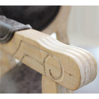 POLTRONA CONSTANCE IN ECOPELLE NERA DAL DESIGN VINTAGE