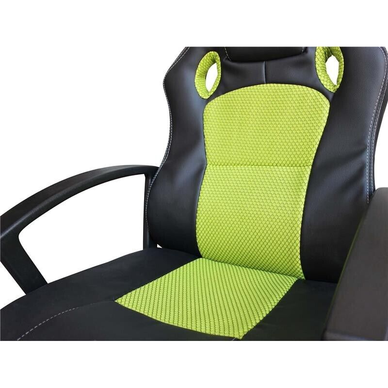 POLTRONA DA GAMING UNCHARTED VERDE E NERA