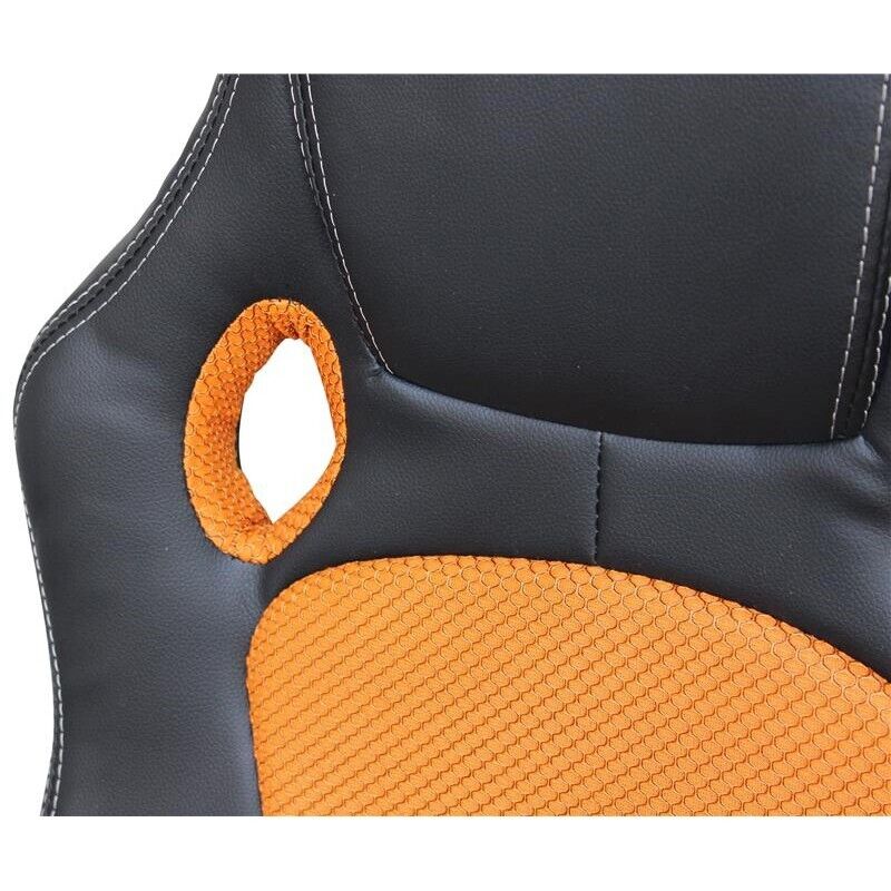 POLTRONA DA GAMING UNCHARTED ARANCIONE E NERA
