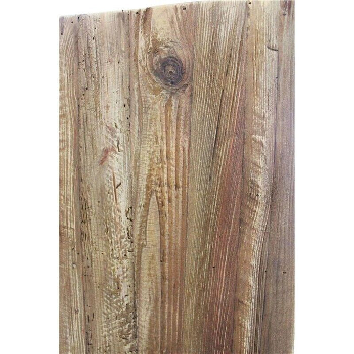 MOBILE ELVIN IN LEGNO DI PINO RICICLATO CON 2 RIPIANI E VETRINA AD ANTE