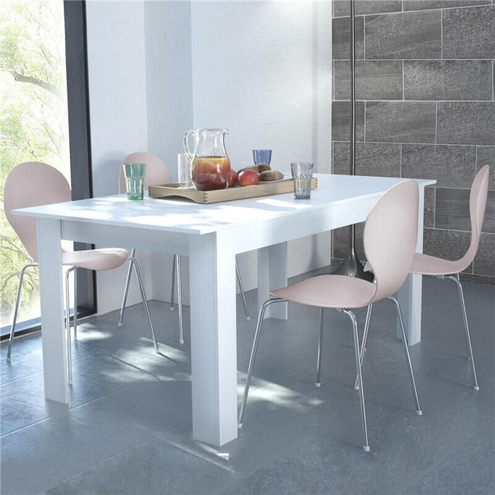 TAVOLO GEMMA ALLUNGABILE 160/200 X 90 X H75 CM BIANCO