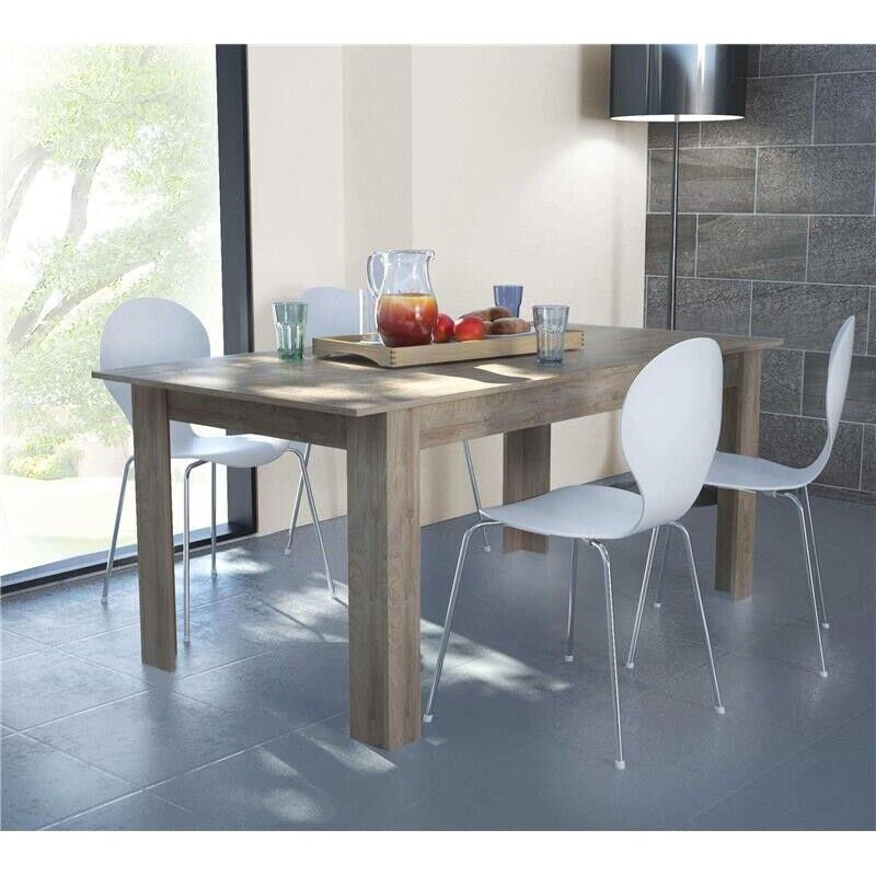 TAVOLO GEMMA ALLUNGABILE 160/200 X 90 X H75 CM ROVERE CHIARO