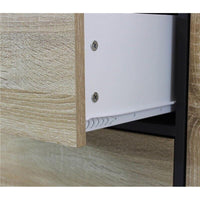 MOBILE EMORY GRIGIO E NATURALE CON ANTA E 3 CASSETTI 119 X 39,5 X H85,6 CM