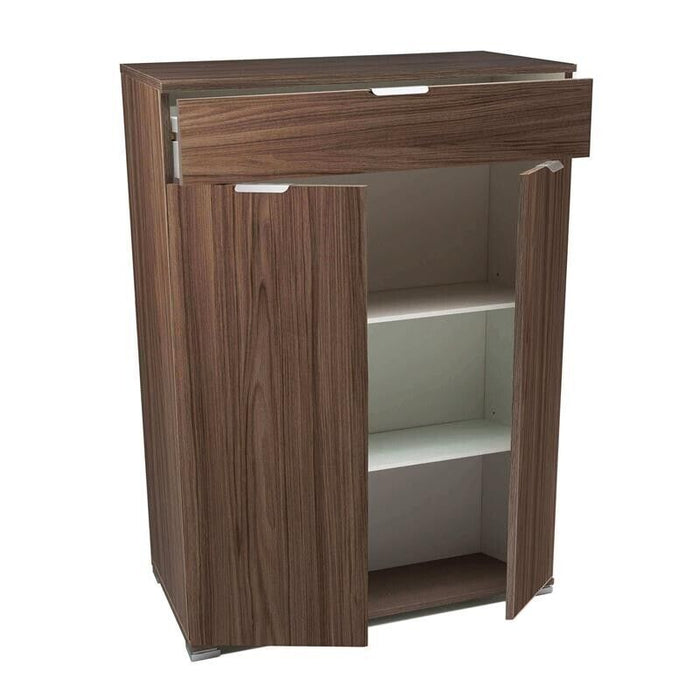 MOBILETTO CON 2 ANTE E CASSETTO TINTA NOCE 75 X 38 X H112 CM