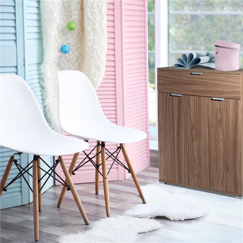 MOBILETTO CON 2 ANTE E CASSETTO TINTA NOCE 75 X 38 X H112 CM