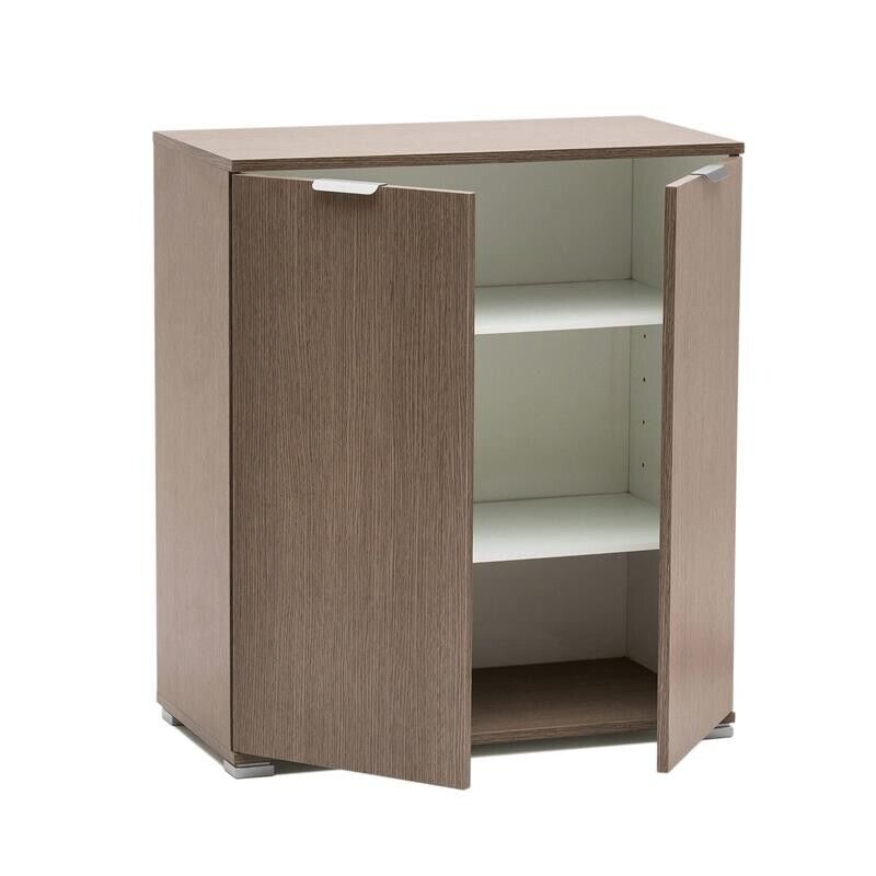 MOBILETTO CON 2 ANTE IN ROVERE GRIGIO 75 X 38 X H85 CM