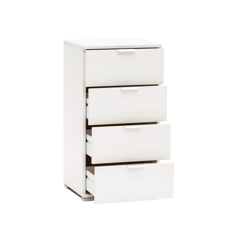 MOBILETTO A CASSETTIERA CON 4 CASSETTI BIANCO 45 X 38 X H85 CM