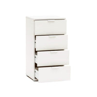 MOBILETTO A CASSETTIERA CON 4 CASSETTI BIANCO 45 X 38 X H85 CM