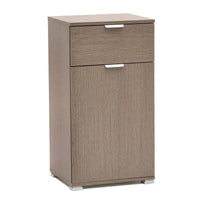 MOBILETTO CON  ANTA E CASSETTO IN ROVERE GRIGIO 45 X 38 X H85 CM